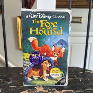 Disney The Fox and the Hound VHS - Blue and Orange Cover